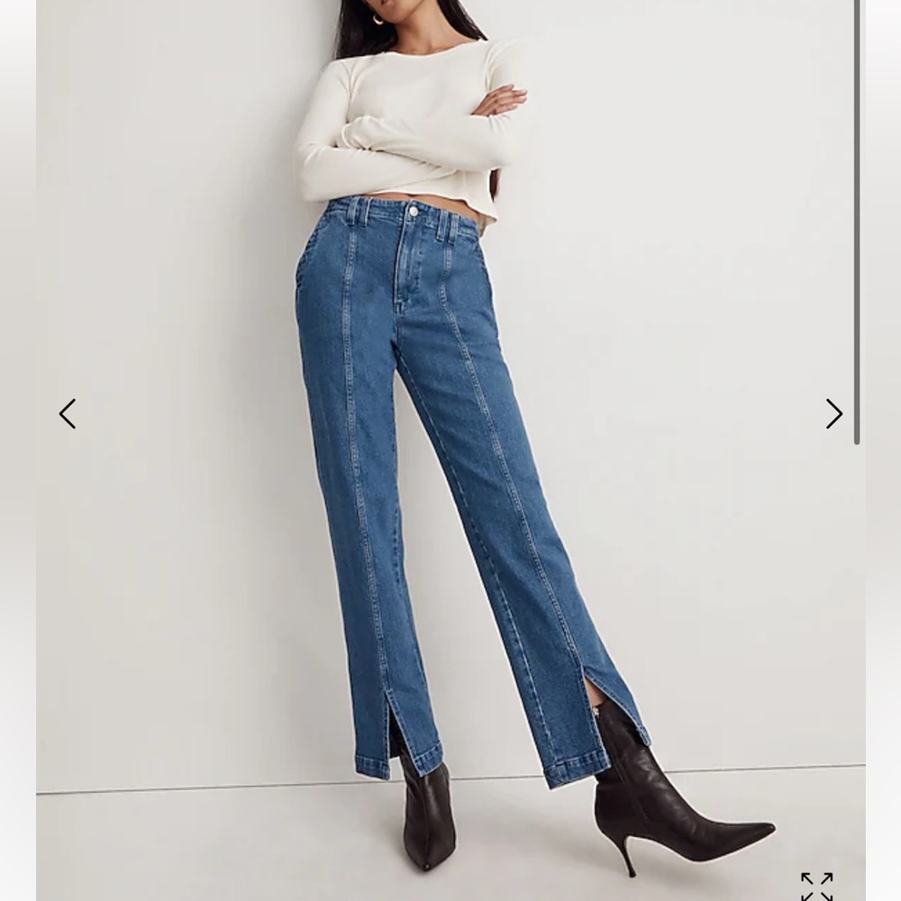 Madewell The Perfect Vintage Jean in Medium Indigo Wash: Seamed Edition